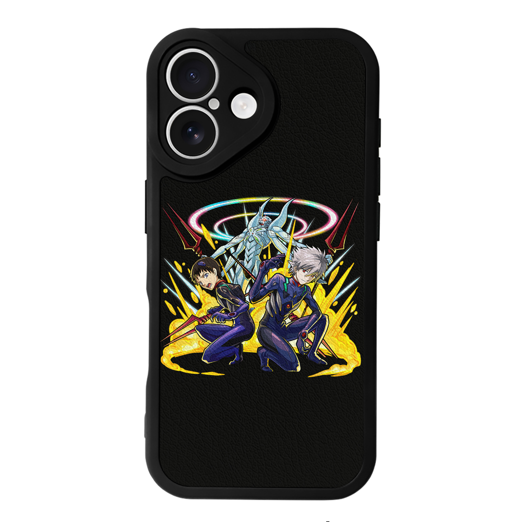 （画像用） EVA 新世紀エヴァンゲリオン 【iPhone 16シリーズ対応】シリコンスマホケース（レザー調） 材質：シリコン
